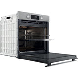 Four encastrable - Pyrolyse + Hydrolyse - Multifonction Chaleur pulsée - WHIRLPOOL - OMR58RU0SX - Inox - Porte froide