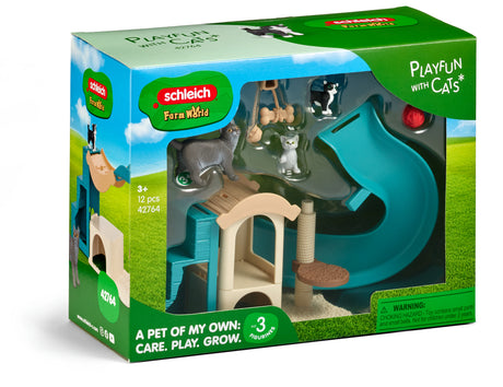 Figurine Jeux pour chats, Schleich 42764 Farm World, des 3 ans