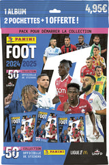 Starter Pack - PANINI - Foot Ligue 1 2024-2025 - McDonald's - Album - 2 pochettes - 1 offerte
