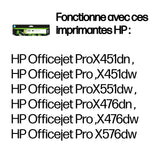 HP 970XL cartouche d'encre noire grande capacité authentique (CN625AE) pour HP Officejet Pro X451/X476/X551/X576