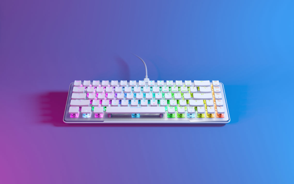 Clavier gaming optique et mécanique filaire Turtle Beach - Vulcan II Mini - Blanc