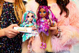 Rainbow High - Poupée Mannequin Be Dazzling - Celine Turquoise - 28 cm - Pierres précieuses scintillantes et accessoires inclus