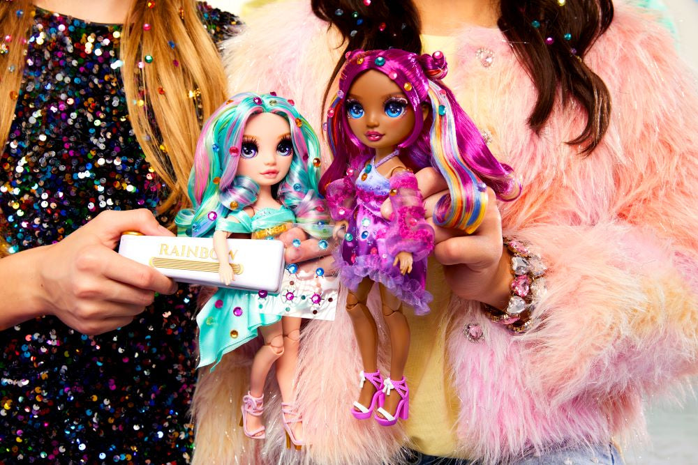 Rainbow High - Poupée Mannequin Be Dazzling - Noemie Violette - 28 cm - Pierres précieuses scintillantes et accessoires inclus