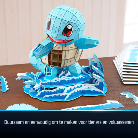 4D Build - Puzzle 3D - Carapuce Pokémon - 180 pieces - 24cm - des 12 ans