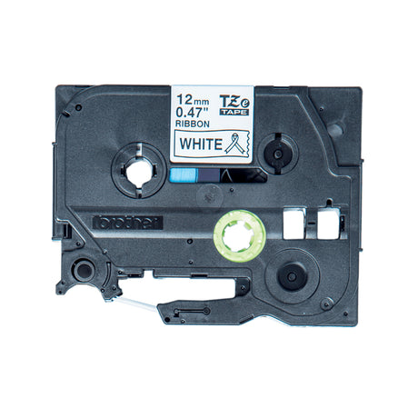 Ruban BROTHER - TZER231 - Noir sur Blanc 12mm - Qt 1