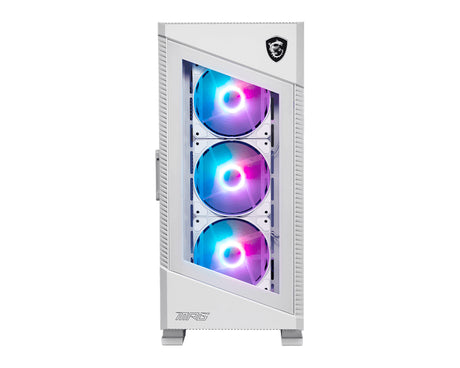 Boitier Moyen Tour ATX MSI MPG Velox 100R RGB avec panneaux vitrés (Blanc)