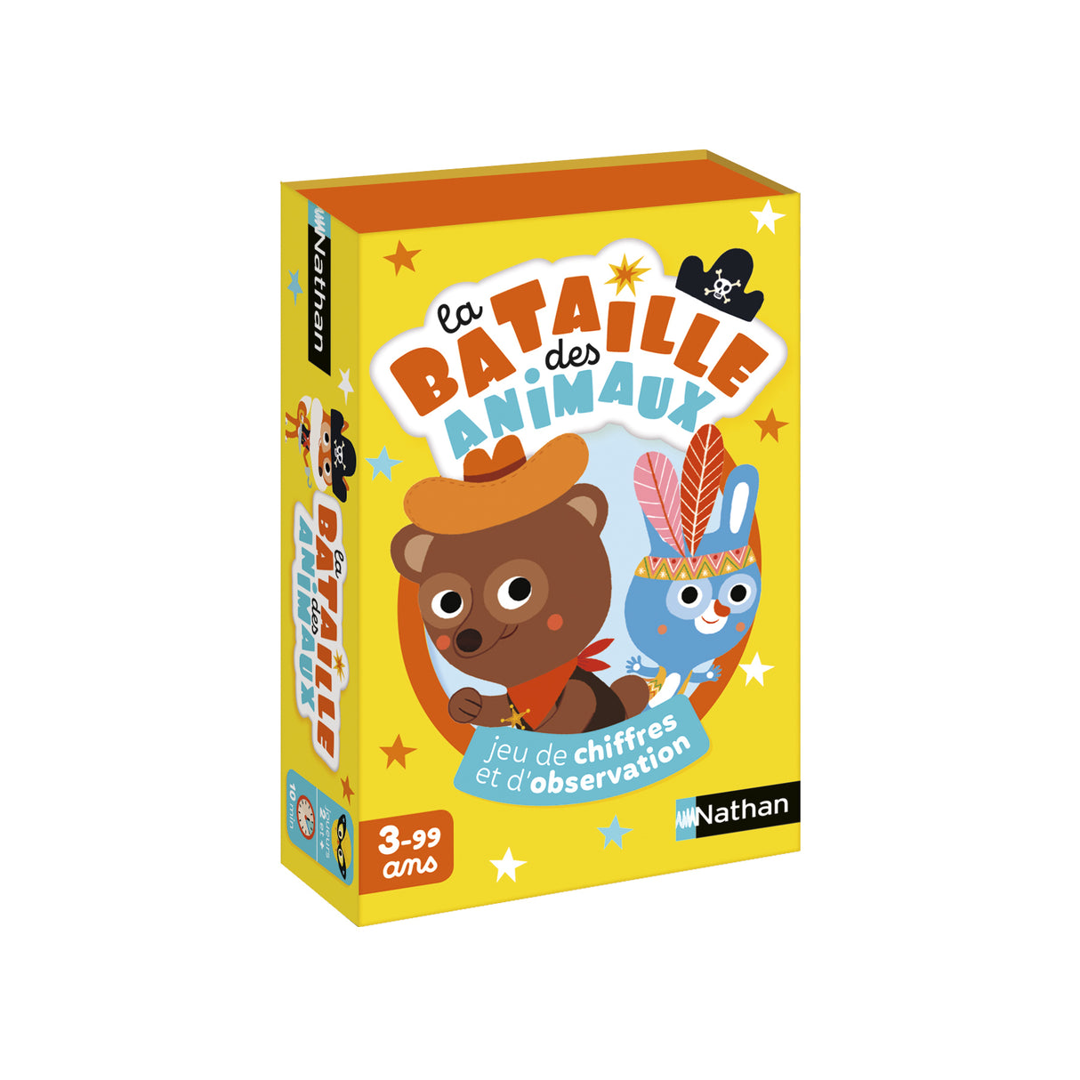 Jeu de Cartes - NATHAN - La Bataille des Animaux - Animaux rigolos - 3 ans et plus