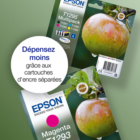 EPSON Cartouche d'encre T1292 Cyan - Pomme  (C13T12924012)