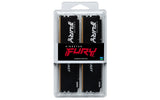 Kit Barrettes mémoire 32Go (2x16Go) DIMM DDR5 Kingston Fury Beast  5200MHz (Noir)