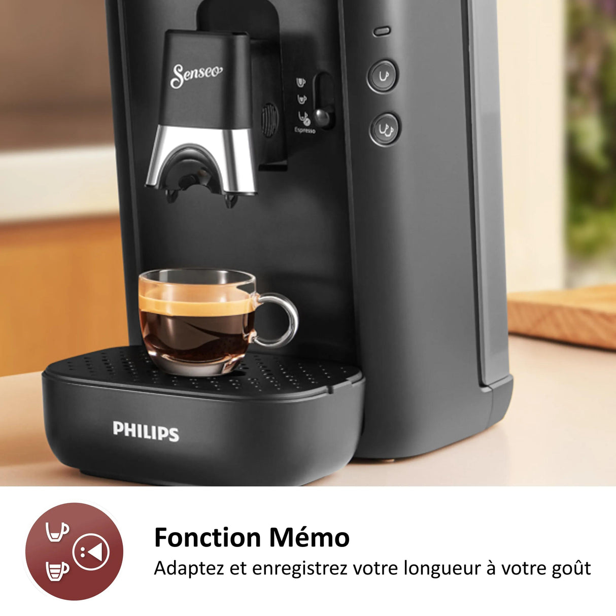 Cafetiere a dosette - PHILIPS - SENSEO - CSA260/51 - Maestro - Gris cachemire