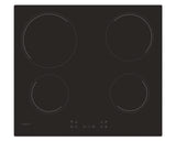 Plaque de cuisson vitrocéramique CANDY CH64CCB - 4 foyers - L 59 cm - Noir