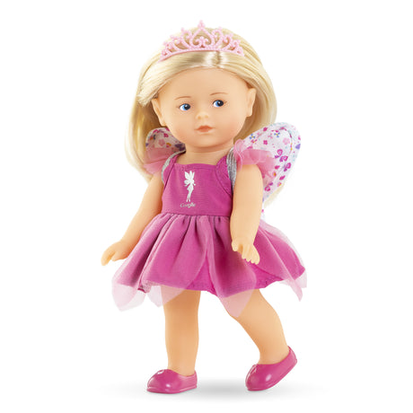 Coffret Mini Corolline - Corolle - Rosy Fée - Poupée en vinyle - Robe de fée - Ailes de papillon