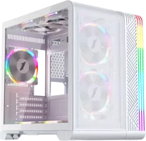Boitier Mini Tour Micro ATX 1stPlayer VT5 RGB avec panneau vitré (Blanc)