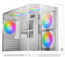 Boitier Mini Tour Micro ATX Xigmatek Cubi M RGB avec panneaux vitrés (Blanc)