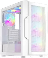 Boitier Moyen Tour ATX 1stPlayer Trilobite T7-P RGB avec panneau vitré (Blanc)