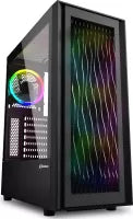 Boitier Moyen Tour ATX Sharkoon Wave RGB avec panneaux vitrés (Noir)