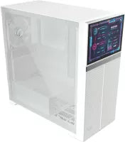 Boitier Moyen Tour ATX Valkyrie VK02 LCD avec panneau vitr (Blanc)