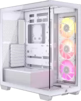 Boitier Moyen Tour E-ATX Corsair 3500X RGB avec panneaux vitrés (Blanc)