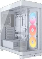 Boitier Moyen Tour E-ATX Corsair Frame 4500X LX-R iCue Link Panoramic RGB avec panneaux vitrés (Blanc)