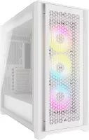 Boitier Moyen Tour E-ATX Corsair iCue 5000D Airflow RGB avec panneau vitré (Blanc)
