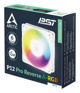 Ventilateur de boitier Arctic P12 Pro Reverse RGB - 12cm (Blanc)