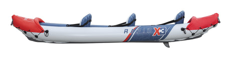 Kayak gonflable - BESTWAY - 65132 - Rapide X3 Hydro-Force™ - 381 x 100 cm, 3 places, 250 kg max, 2 pagaies, pompe