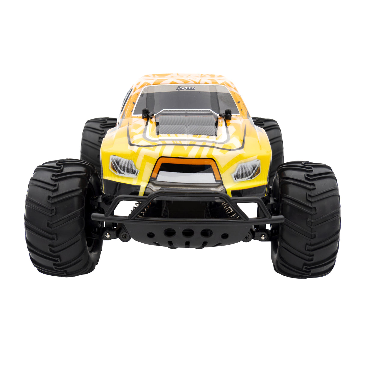 Voiture télécommandée 4X4 MONSTER WARRIOR - SILVERLIT - 4SPEED - Noir et jaune