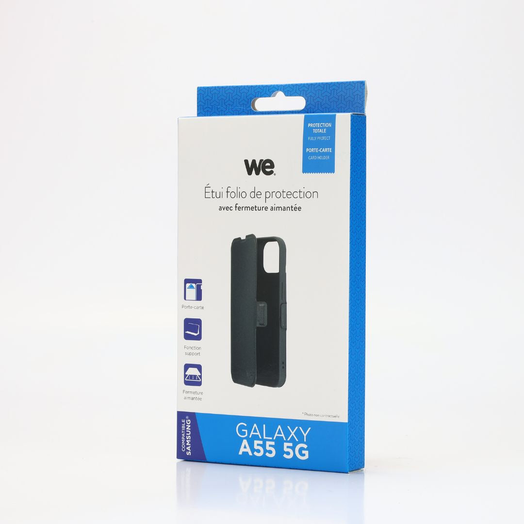 WE Etui folio FERMETURE AIMANTEE SAMSUNG A55 5G