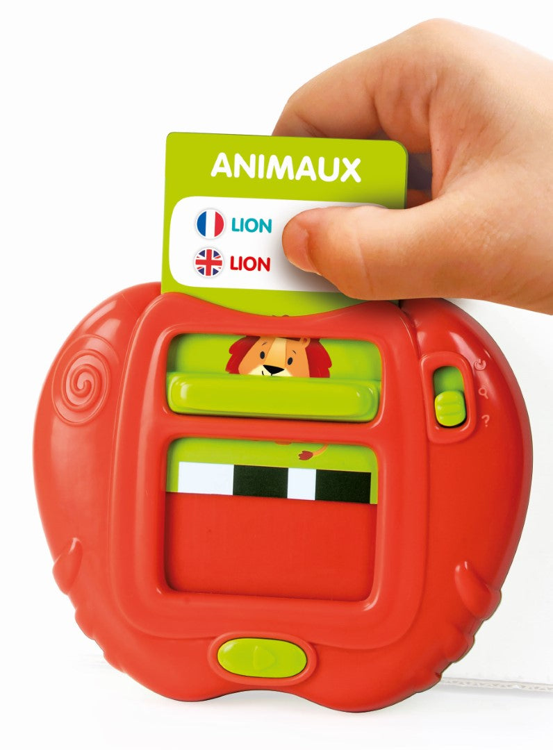 CLEMENTONI - Mes 100 premiers mots Bilingue - Jouets éducatifs - 2 modes de jeux : Quiz et découverte - Sons et comptines