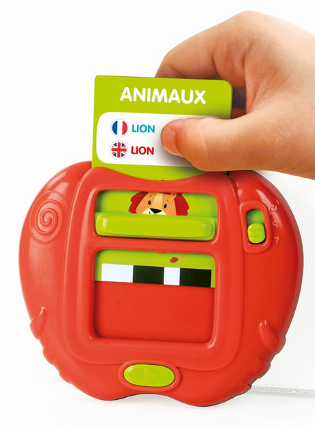 CLEMENTONI - Mes 100 premiers mots Bilingue - Jouets éducatifs - 2 modes de jeux : Quiz et découverte - Sons et comptines