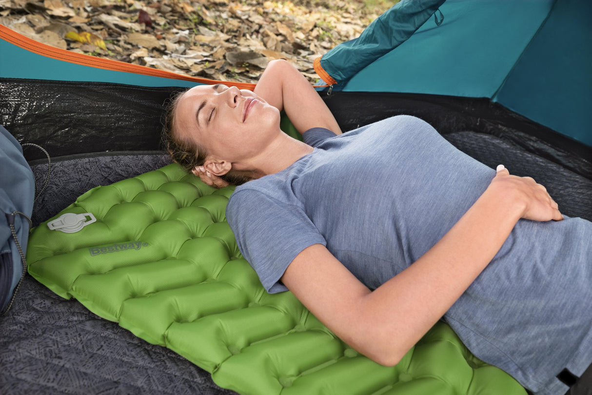 Couchage Rectangulaire - BESTWAY - 69616 - 1.98m x 71cm x 6.5cm - Vert