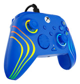 Manette de jeu - Xbox Series X|S, Xbox One et PC - Afterglow Wave - RGB - Filaire - Bleu - TURTLE BEACH