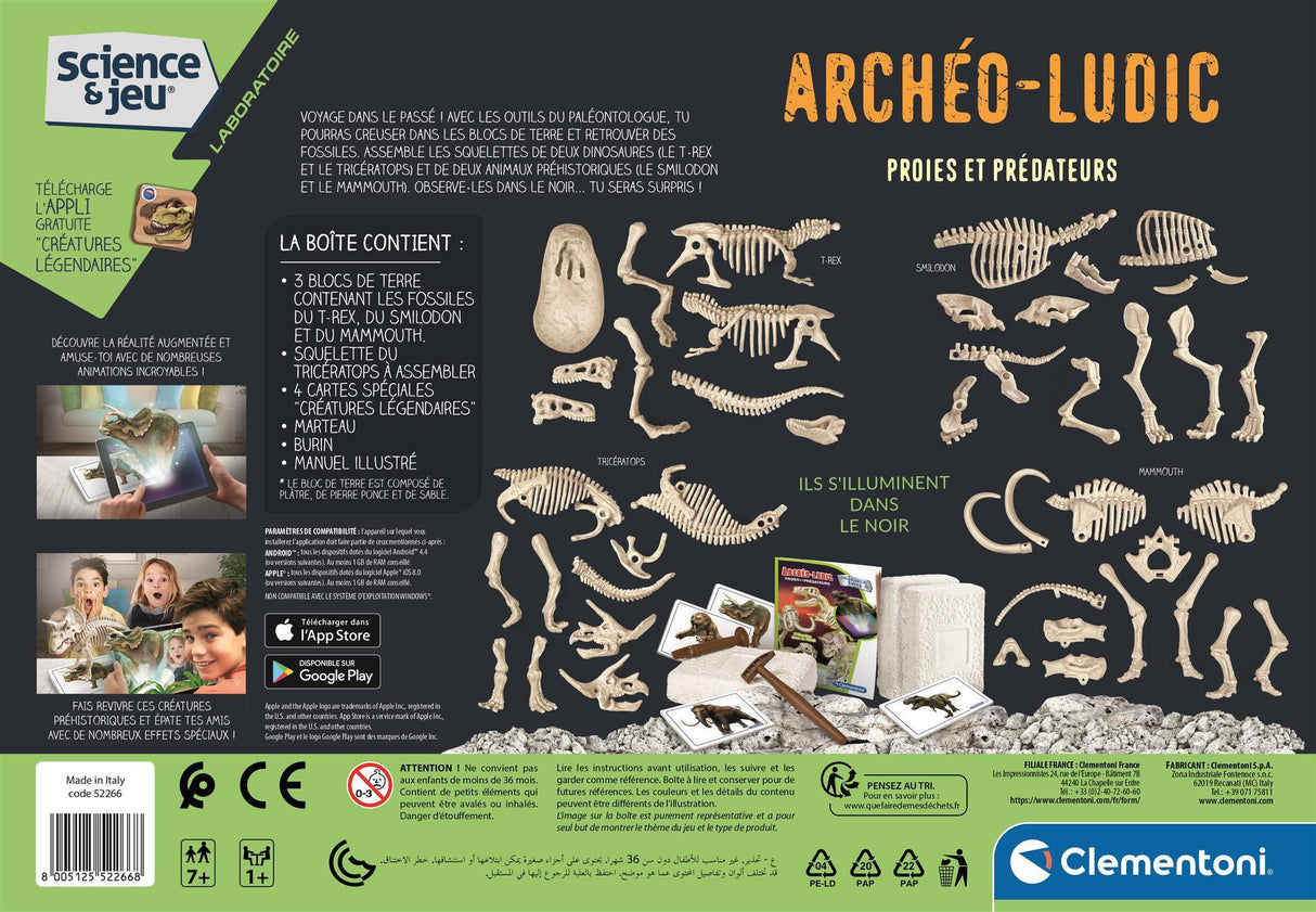 Clementoni - Science & Jeu - Archéo Ludic - Proies et Prédateurs