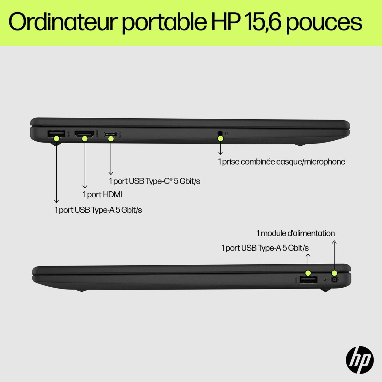Ordinateur portable HP 15-fd0154nf (15,6")