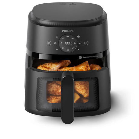 Friteuse sans huile - PHILIPS - NA220/00 - Airfryer Série 2000 4.2L - 13 modes de cuisson - fenetre de cuisson - 1500W - Noir