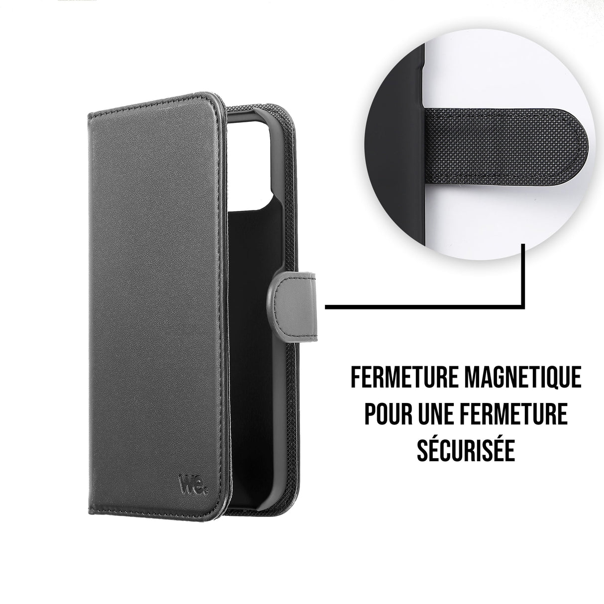 WE Etui folio MAGNETIQUE HUAWEI P30 PRO Noir