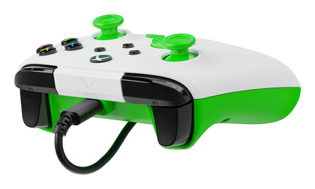 Manette de jeu - Xbox Series X|S, Xbox One et PC - Rematch Core - RGB - Filaire - Blanc / Vert - TURTLE BEACH