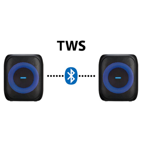 Enceinte - MEDION - Compact - 50W RMS - Anneau LED multicolore