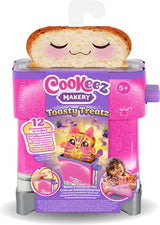 Toasty Treatz - MOOSE TOYS - COOKEEZ MAKERY - Peluche parfumée en forme de toast, grille-pain interactif, Modele peluche aléatoire