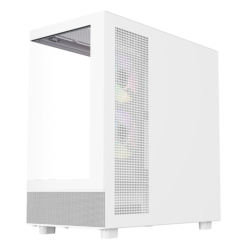 Boitier Moyen Tour ATX iTek Showbui 42 RGB avec panneaux vitrés (Blanc)