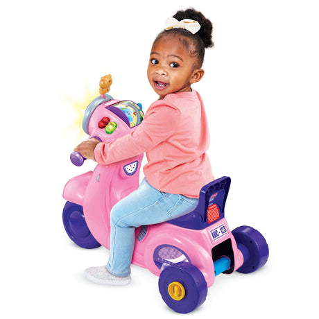 VTECH PORTEUR SCOOTER INTERACTIF 3 EN 1 ROSE