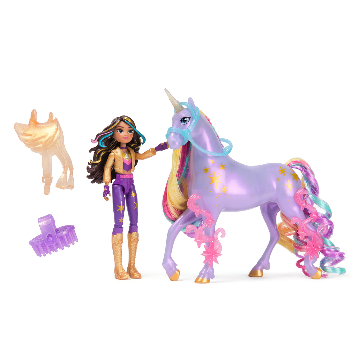 Figurines Sophia + Wildstar - 5 accessoires inclus - des 4 ans - L'École des Licornes