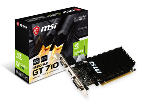Carte Graphique Nvidia MSI GeForce GT710 2GD3H 2Go LP (Low Profile Passive)