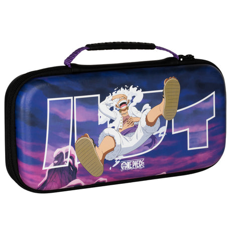 Housse de protection et transport - Nintendo Switch 2 - Konix - One Piece - Rangement accessoires - Motif Luffy Gear 5 - Violet
