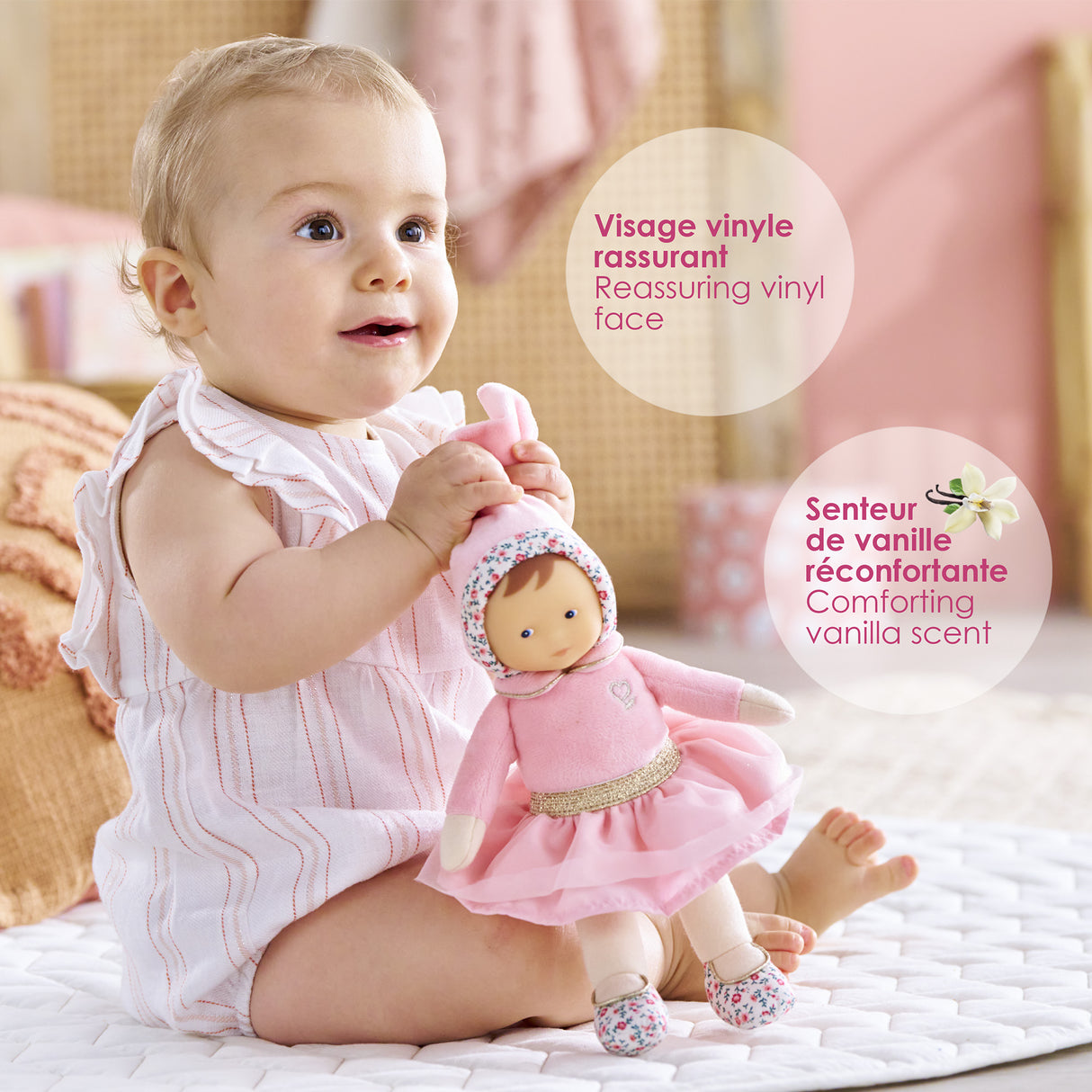 Doudou - Corolle - Miss Ballerine - 25 cm - Doux - Senteur de vanille