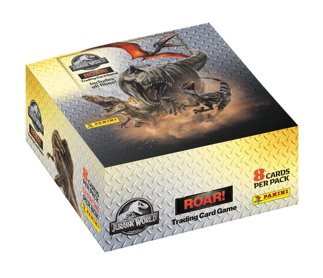 Boîte de 18 pochettes - PANINI - JURASSIC WORLD 4 TCG - 144 cartes + carte edition limitée n°2