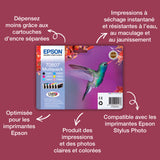 EPSON Cartouche d'encre T0805 Cyan clair - Colibri (C13T08054011)