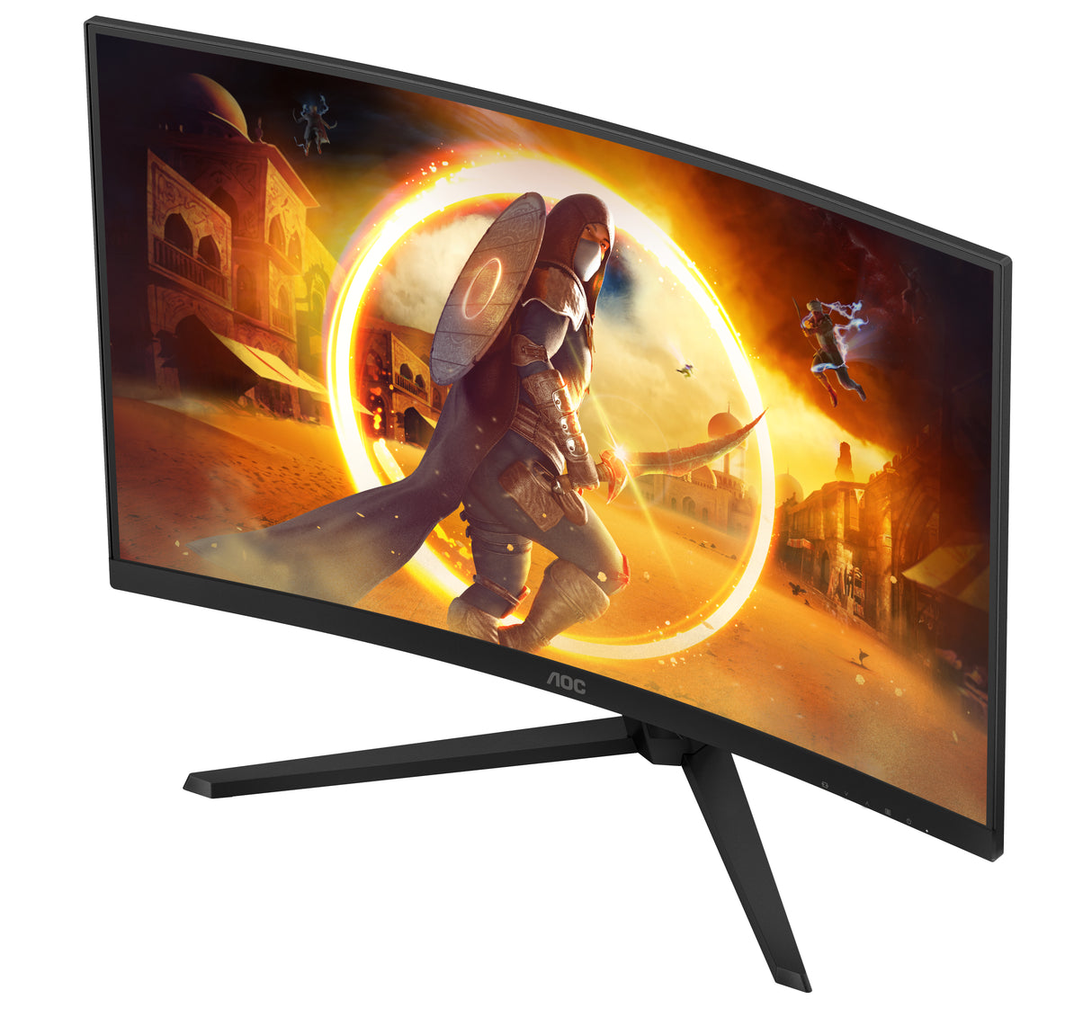 Ecran PC incurvé Gamer - AOC - 32'' - QHD - 180Hz - Dalle Fast VA - 0,5ms - CQ32G4VE