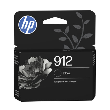HP 912 Cartouche d'encre noire authentique (3YL80AE) pour HP OfficeJet 8010 series/ OfficeJet Pro 8020 series
