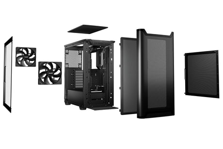 Boitier Moyen Tour ATX be quiet! Pure Base 501 AirFlow avec panneau vitré (Noir)